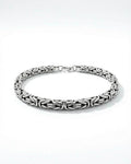 Silver 925 Bracelet - round link - Byzantium - 6mm