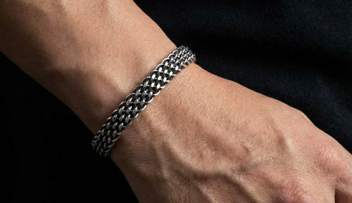 Caesar Artisan Silver Cuff - 8.5mm