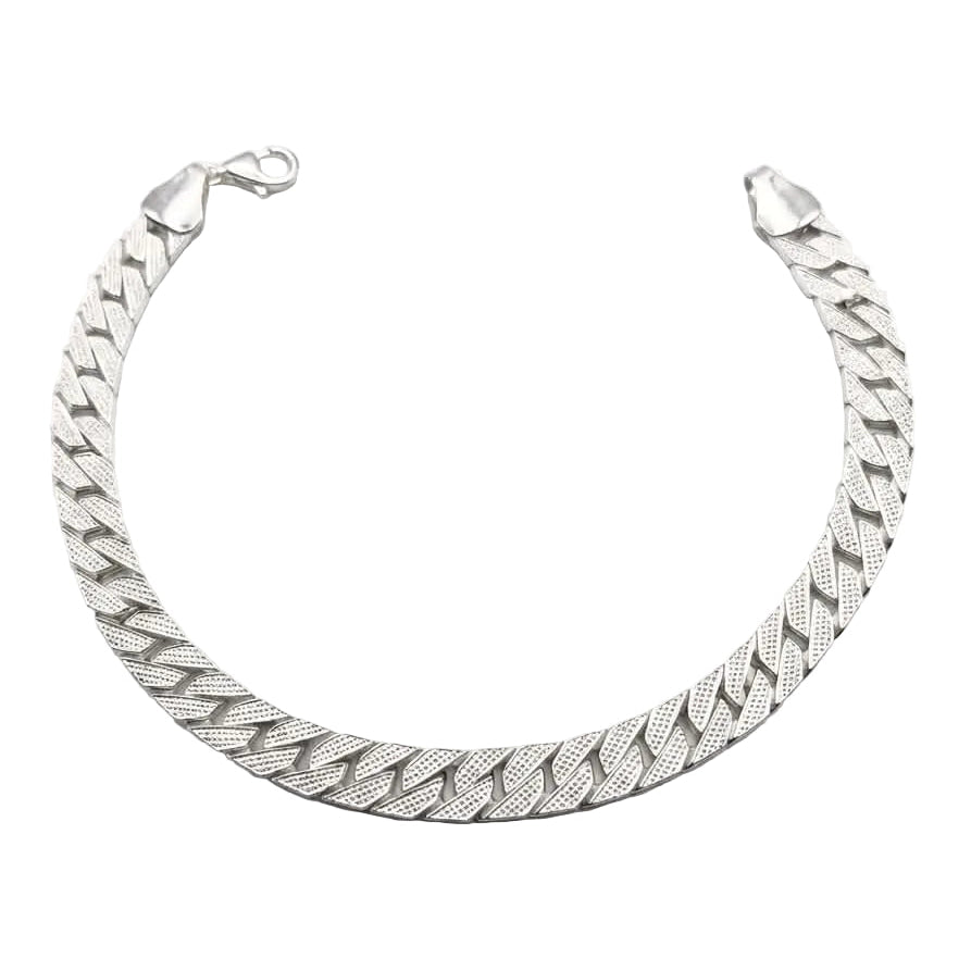 Sterling Silver Bracelet | Chevron | 7mm