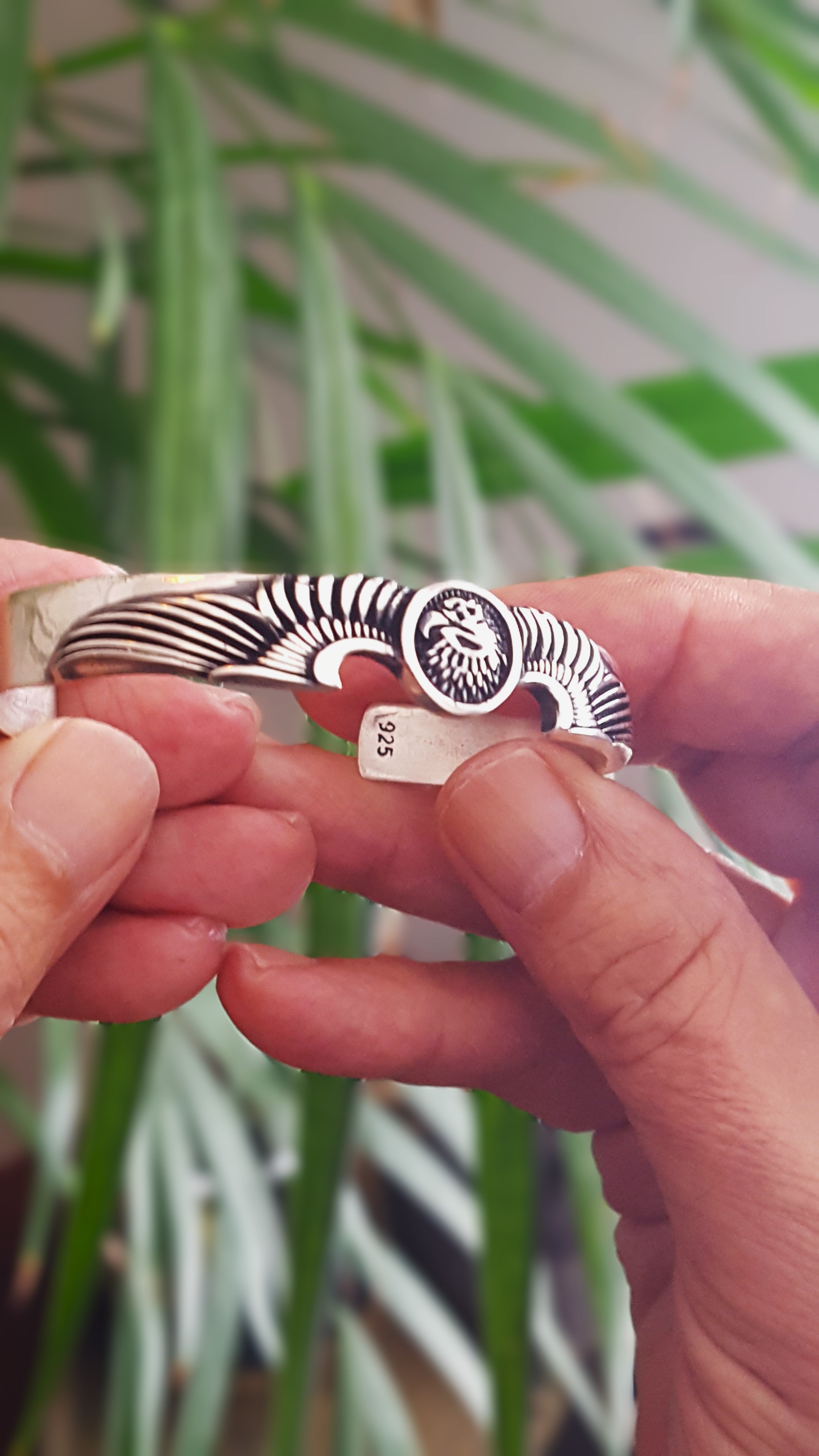 Sterling Silver Cuff Bracelet | Eagle