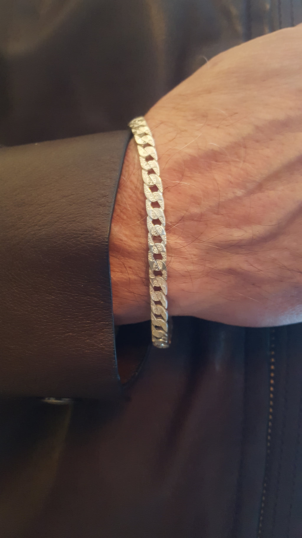 Sterling Silver Bracelet | Cuban | 5mm