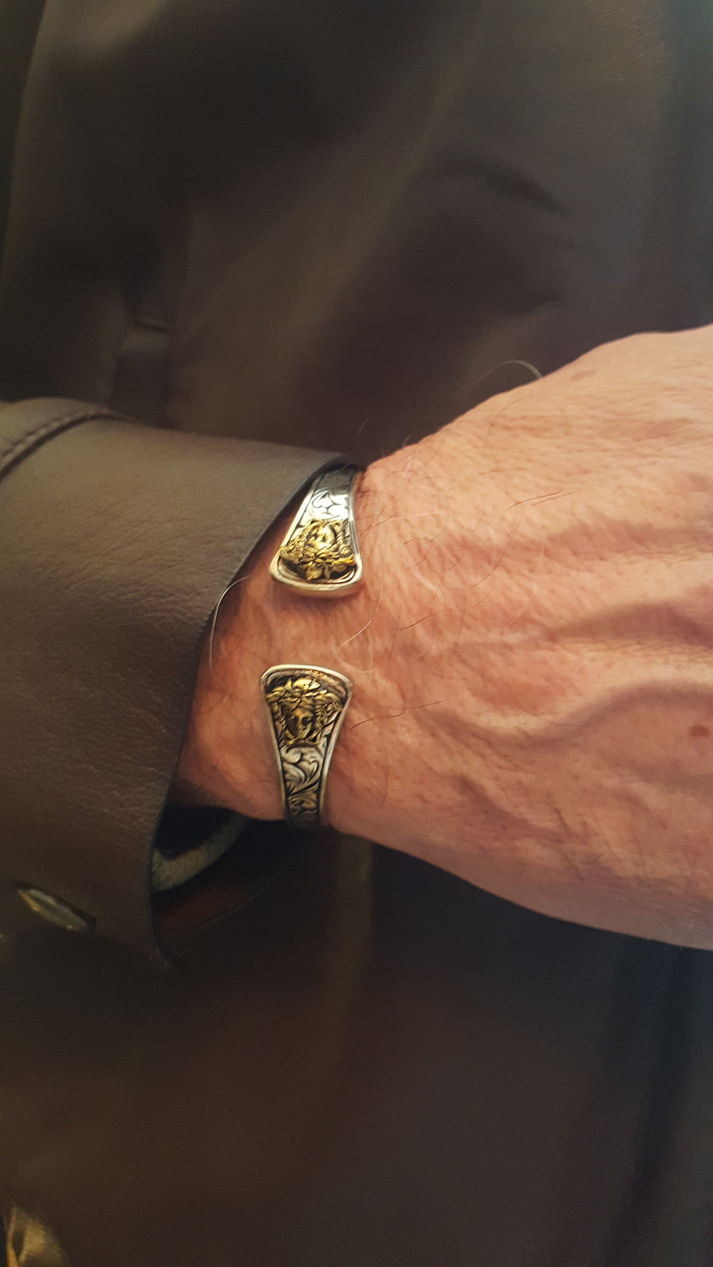 Sterling Silver Cuff Bracelet | Medusa