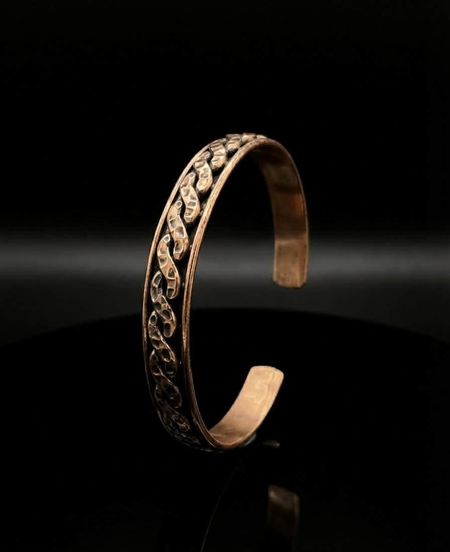 Copper Celtic Knot Cuff Bracelet