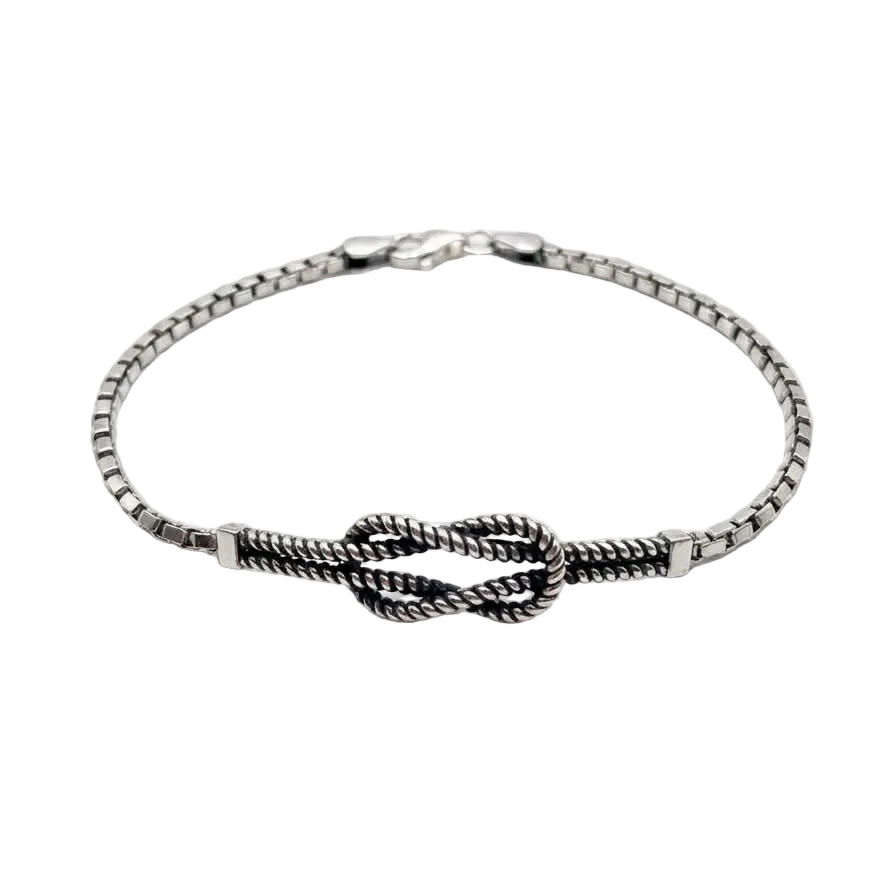 Sterling Silver Bracelet | Infinity knot