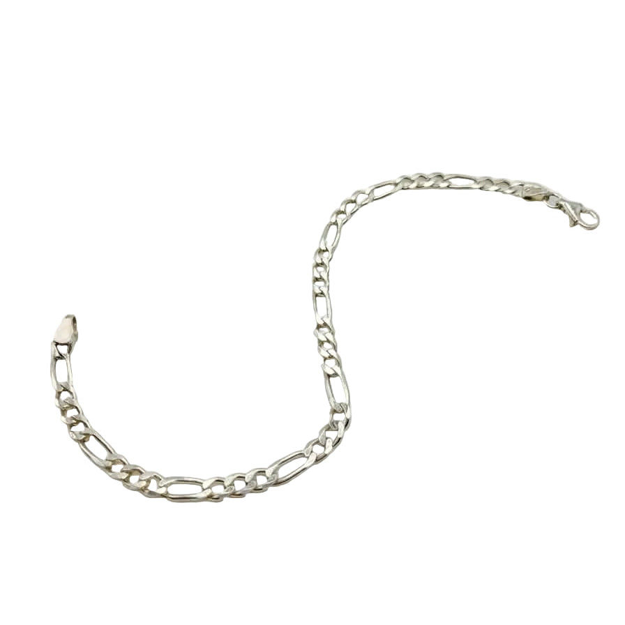 Silver 925 Bracelet - Figaro - 4mm
