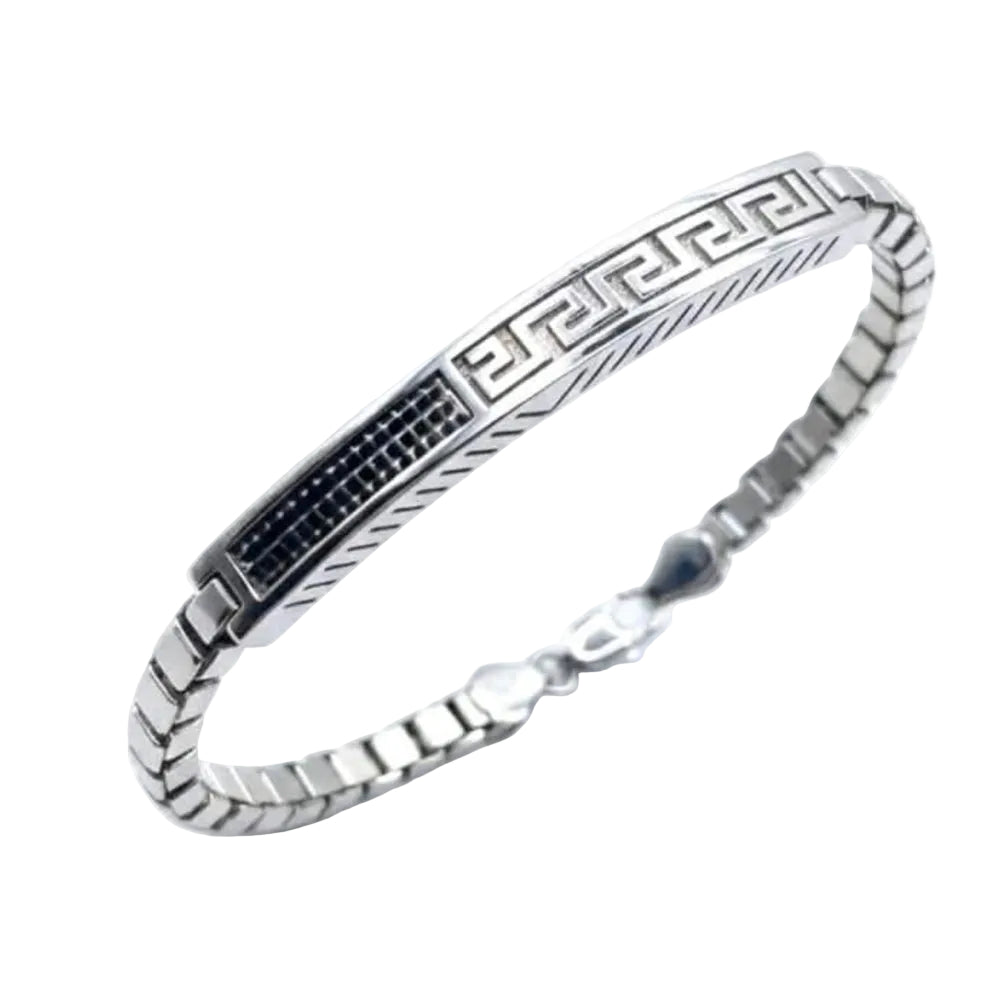 Sterling Silver Bracelet | Greek Motif