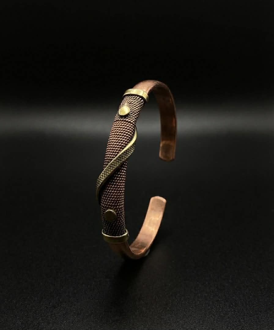 Copper & Mesh Cuff Bracelet