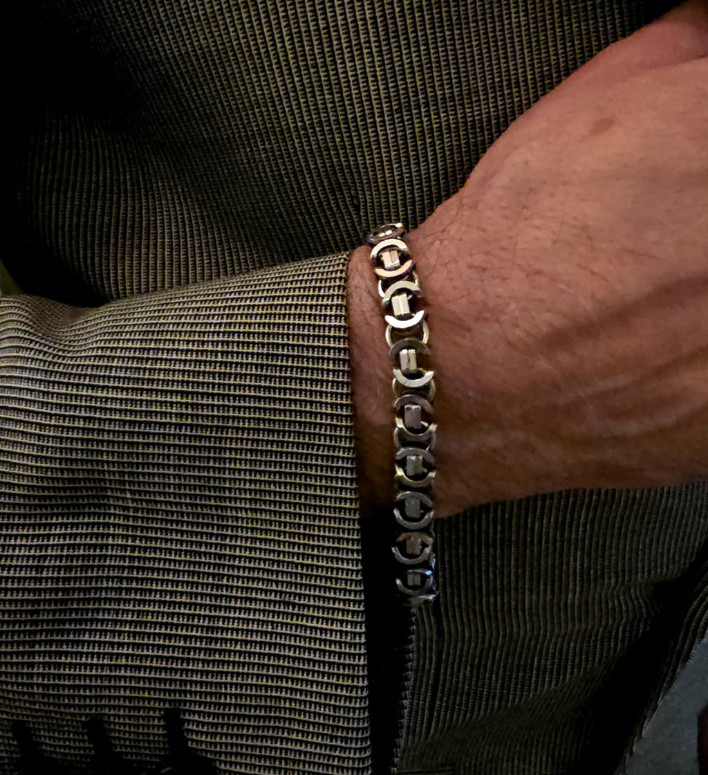 Sterling Silver Bracelet - Euroking 8.5mm