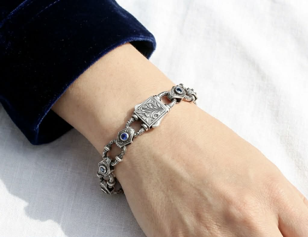 The Skye -  Celestial Woman's Silver Bracelet
