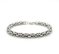 Sliver 925 Byzantium Bracelet - square link - 4.5mm