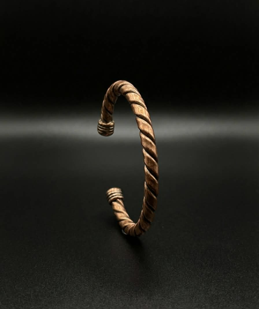 Twisted Copper Cuff Bracelet