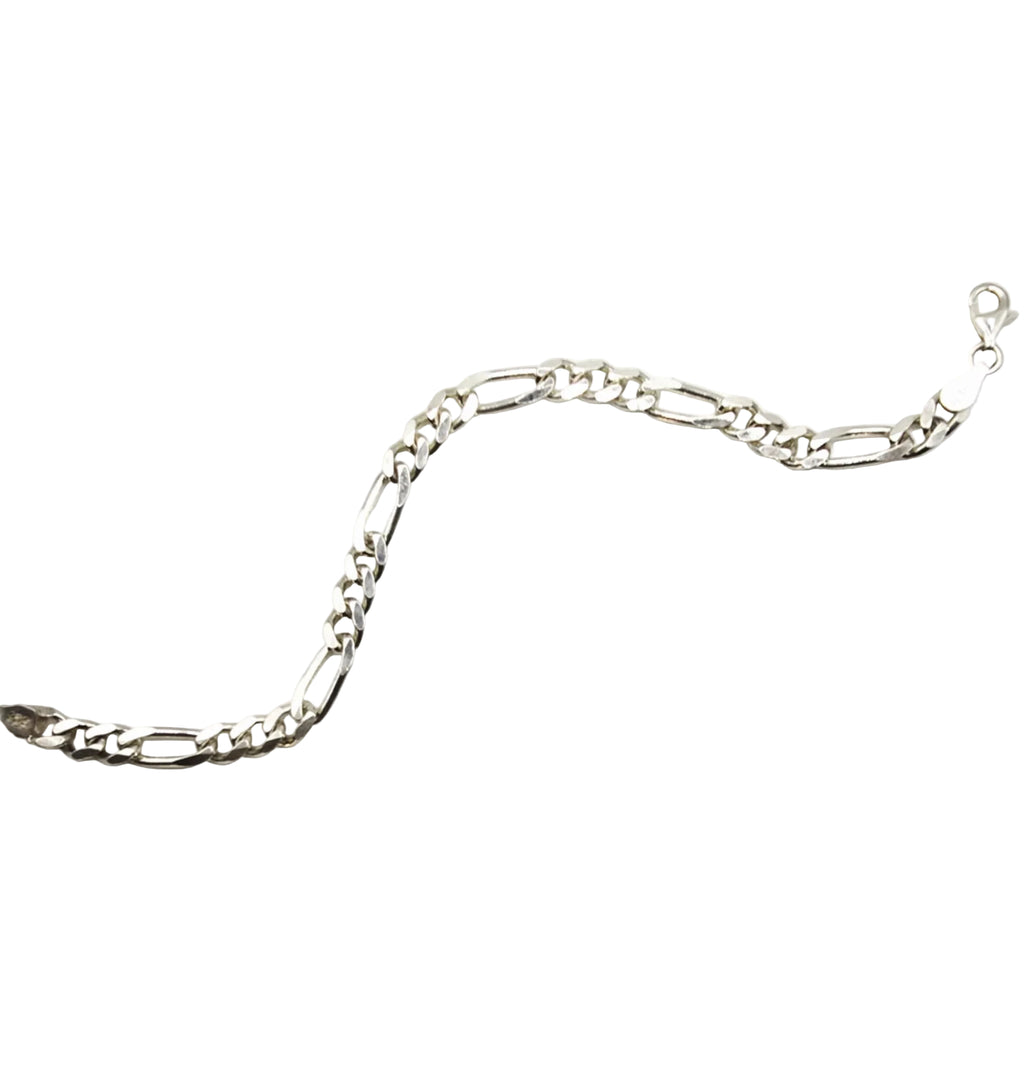 Silver Bracelet - Figaro - 7mm