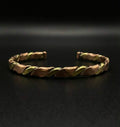 Two-Tone Twisted Copper Cuff Bracelet