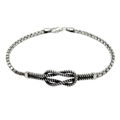Infinity Knot Silver Bracelet