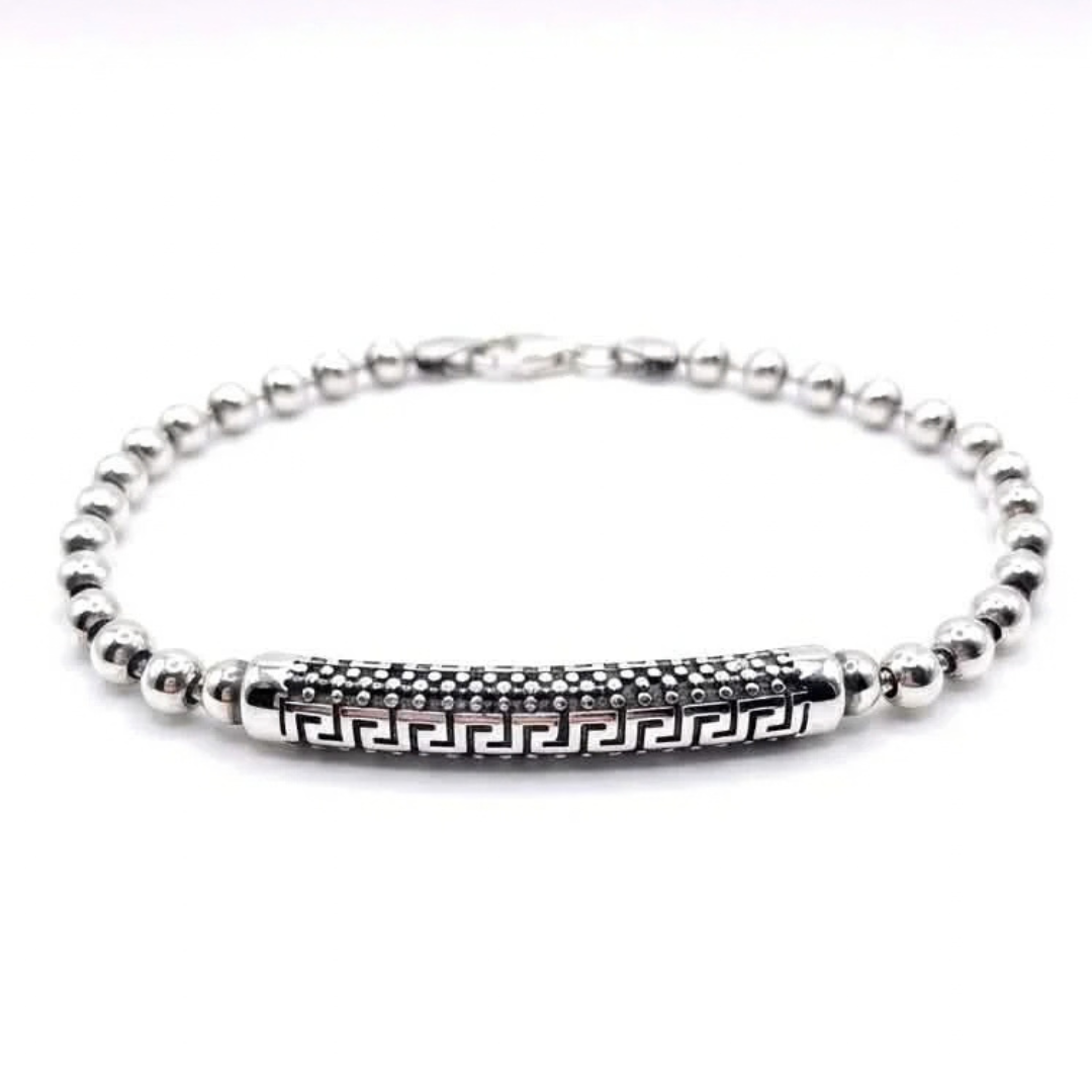 Omega Barrel Silver Bracelet