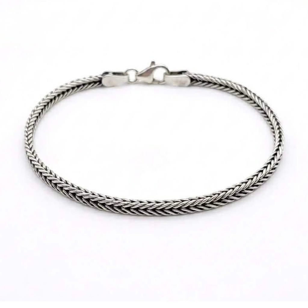 Foxtail Silver Bracelet - 3.5mm