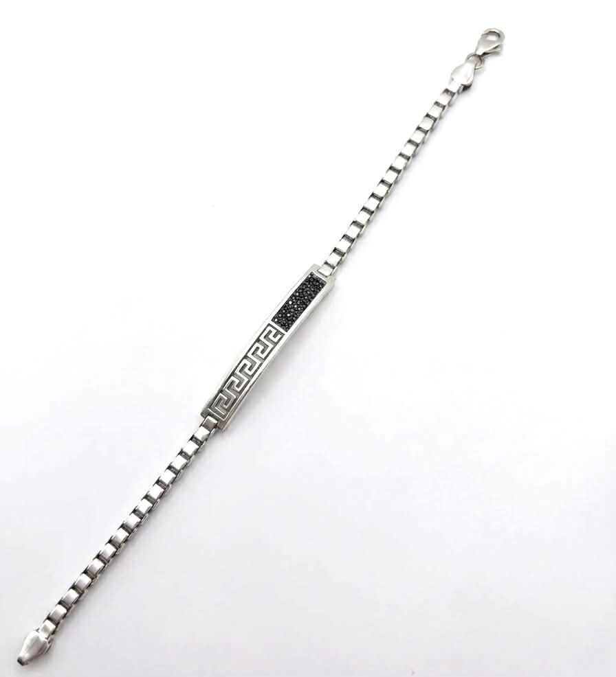 Sterling Silver Bracelet | Greek Motif