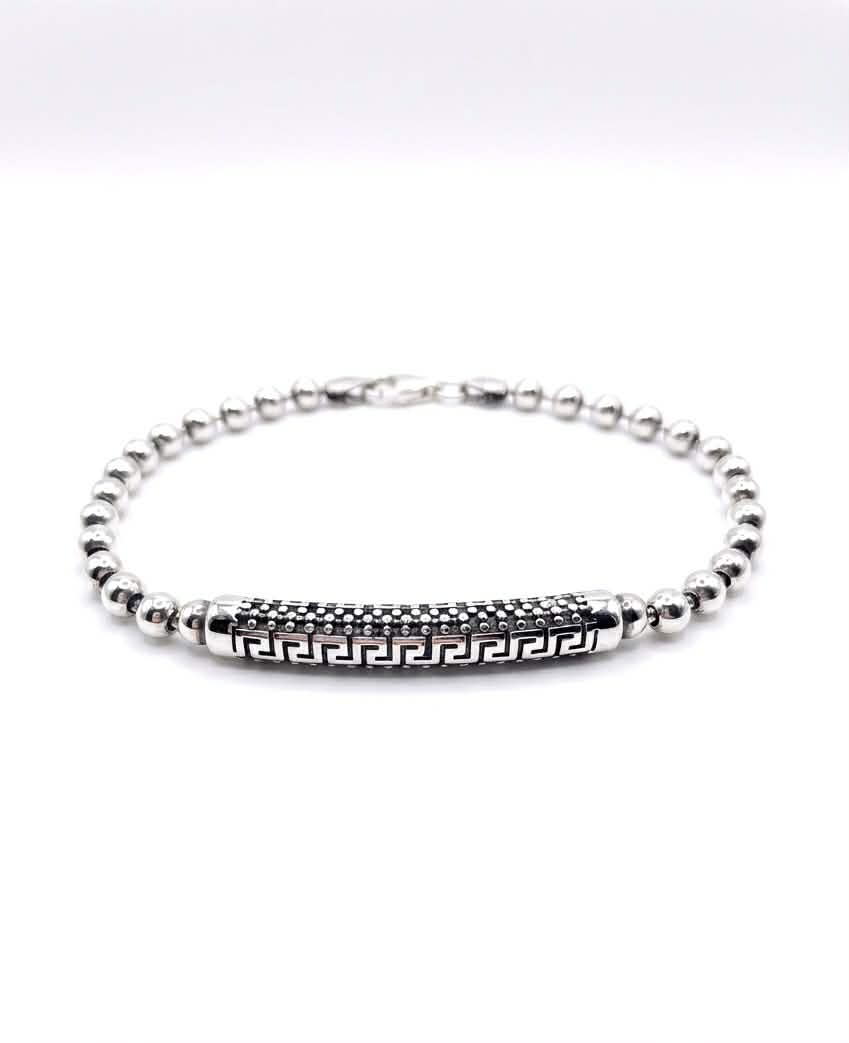 Sterling Silver Bracelet | Omega Barrel