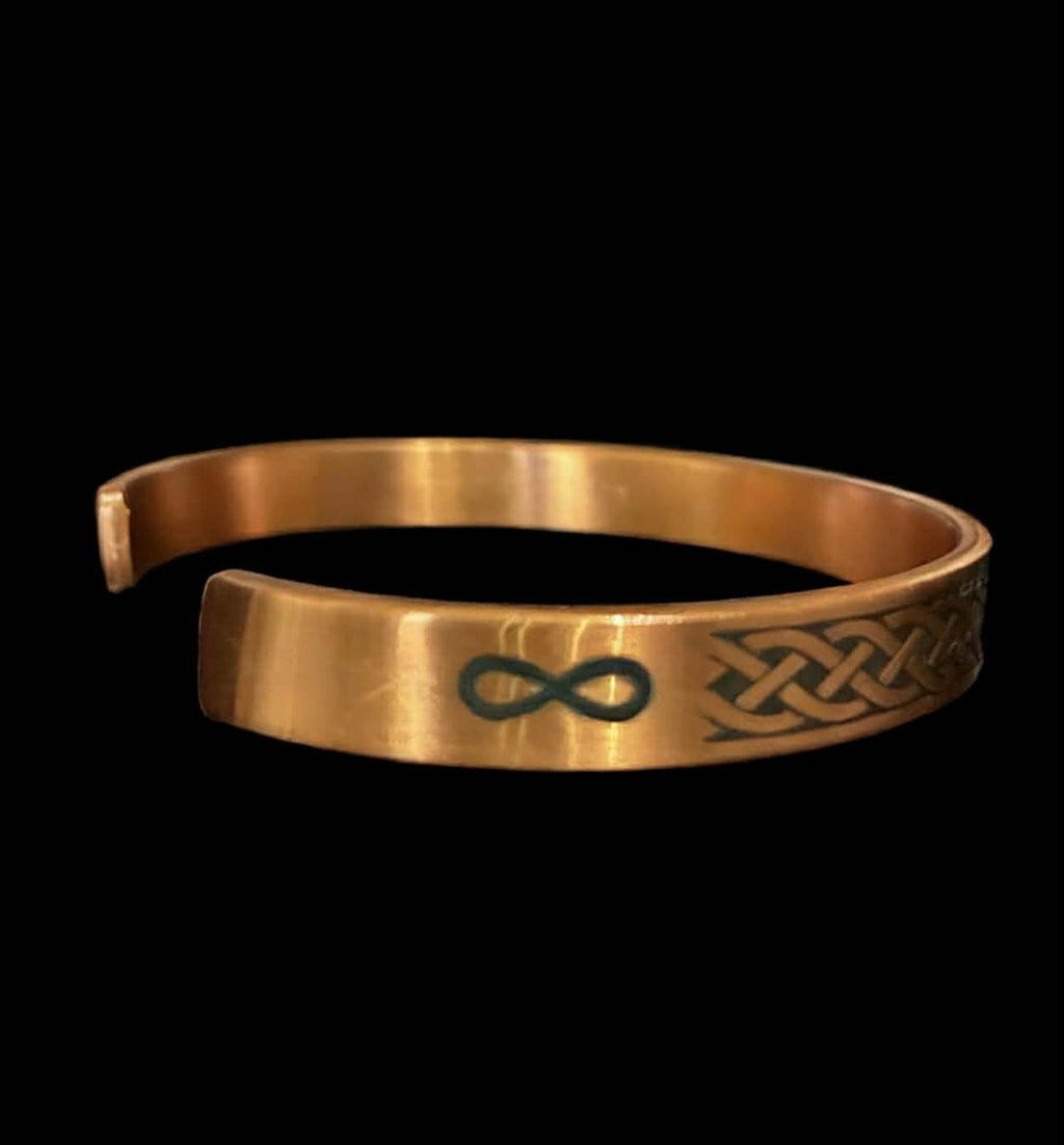 Copper Celtic Cuff Bracelet – Infinity Detail