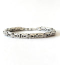 Round Byzantine Silver Bracelet - 6mm