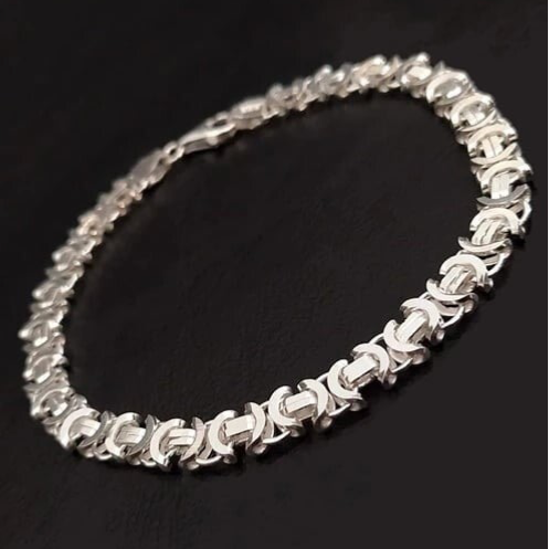 Sterling Silver Bracelet - Euroking 8.5mm