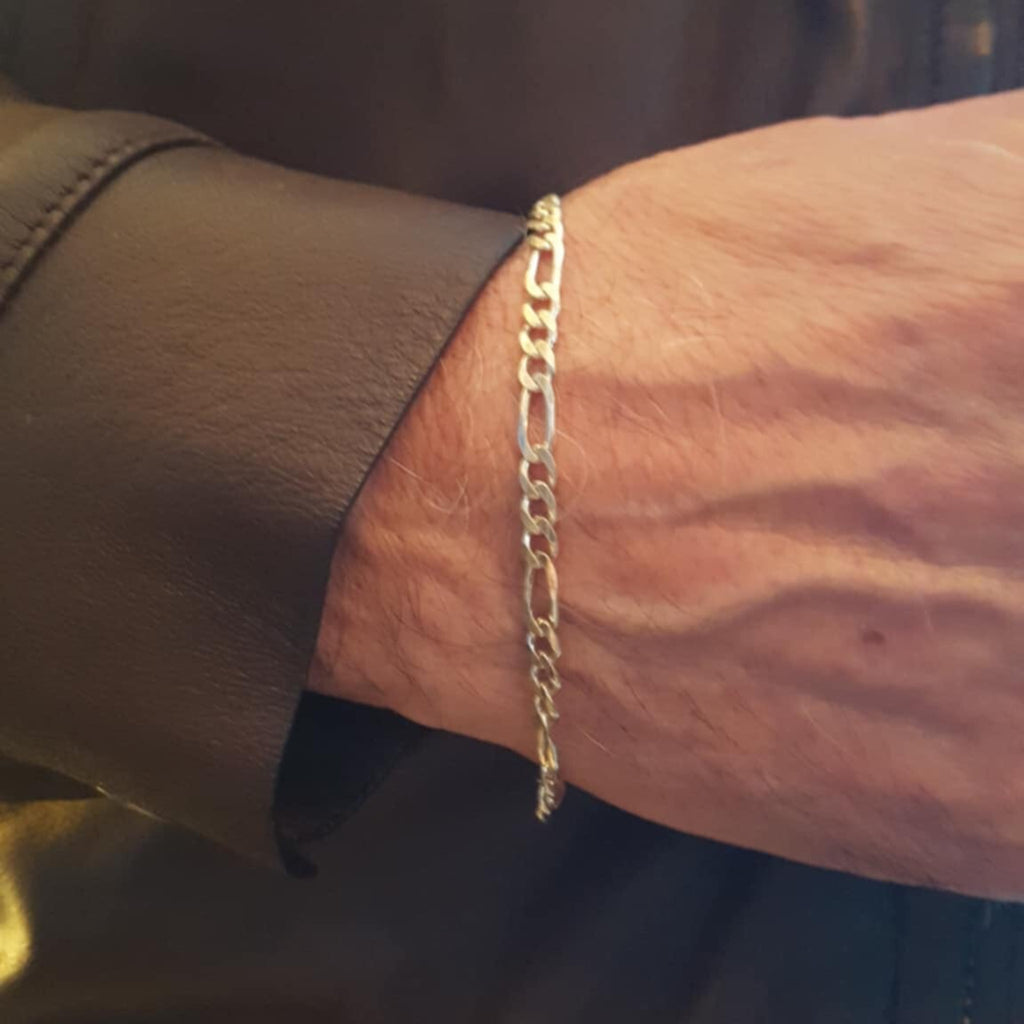 Silver 925 Bracelet - Figaro - 4mm