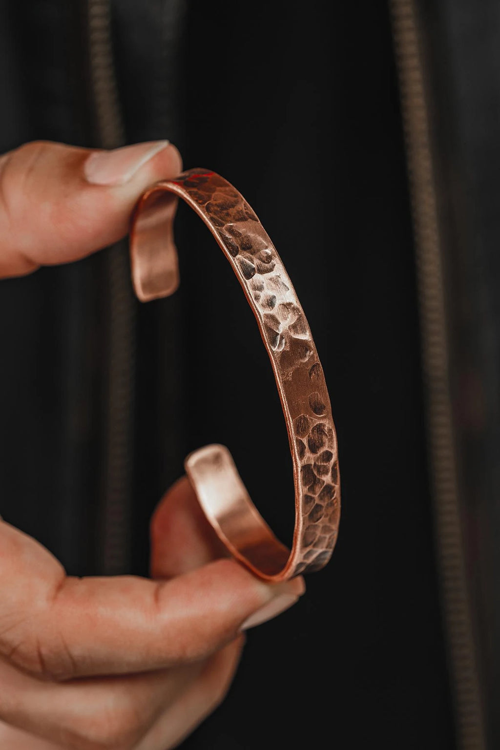 Hammered Copper Cuff Bracelet