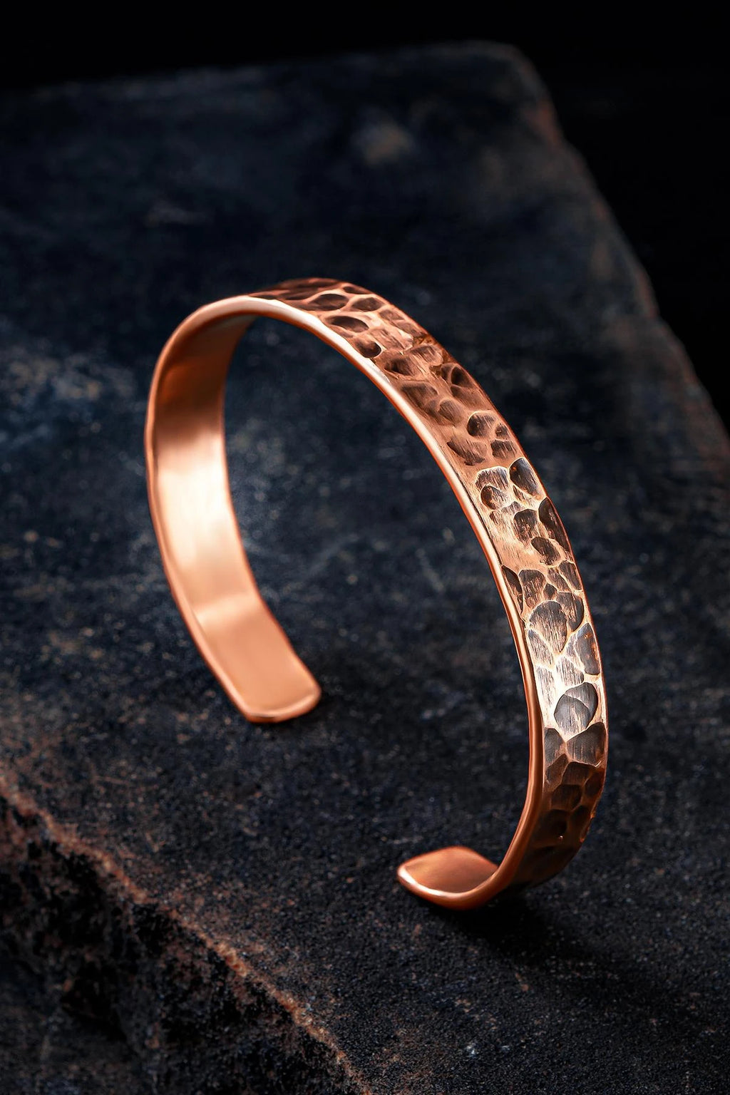 Hammered Copper Cuff Bracelet