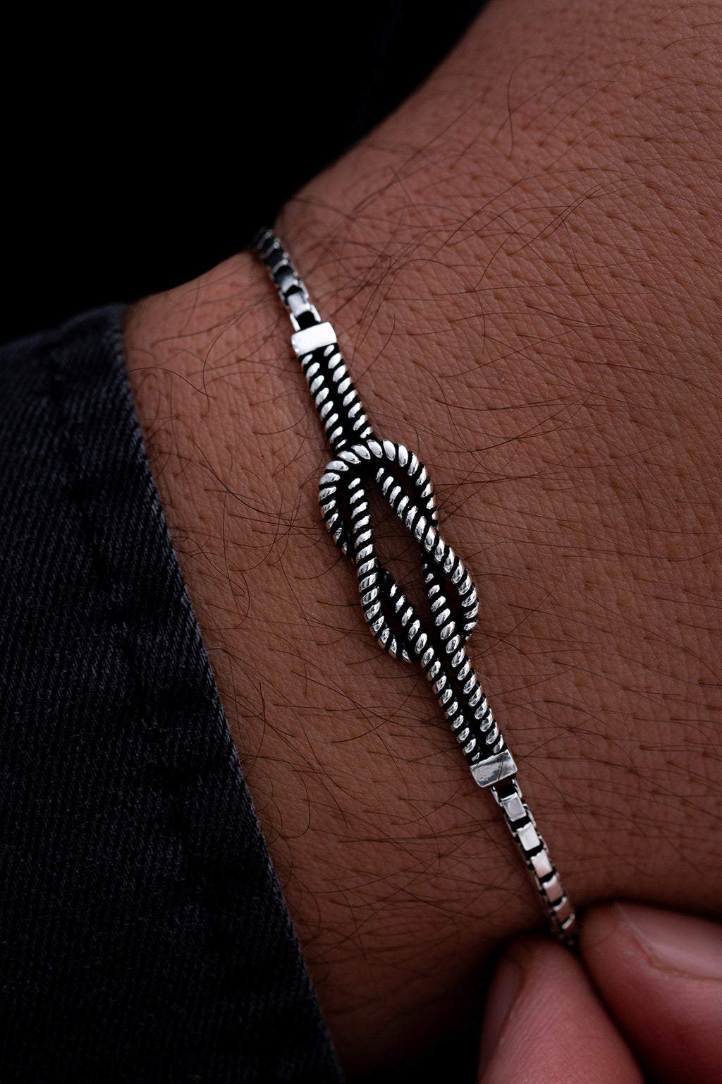 Sterling Silver Bracelet | Infinity knot