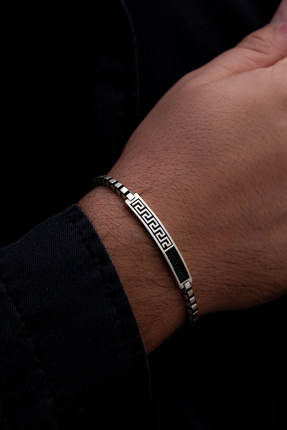Sterling Silver Bracelet | Greek Motif