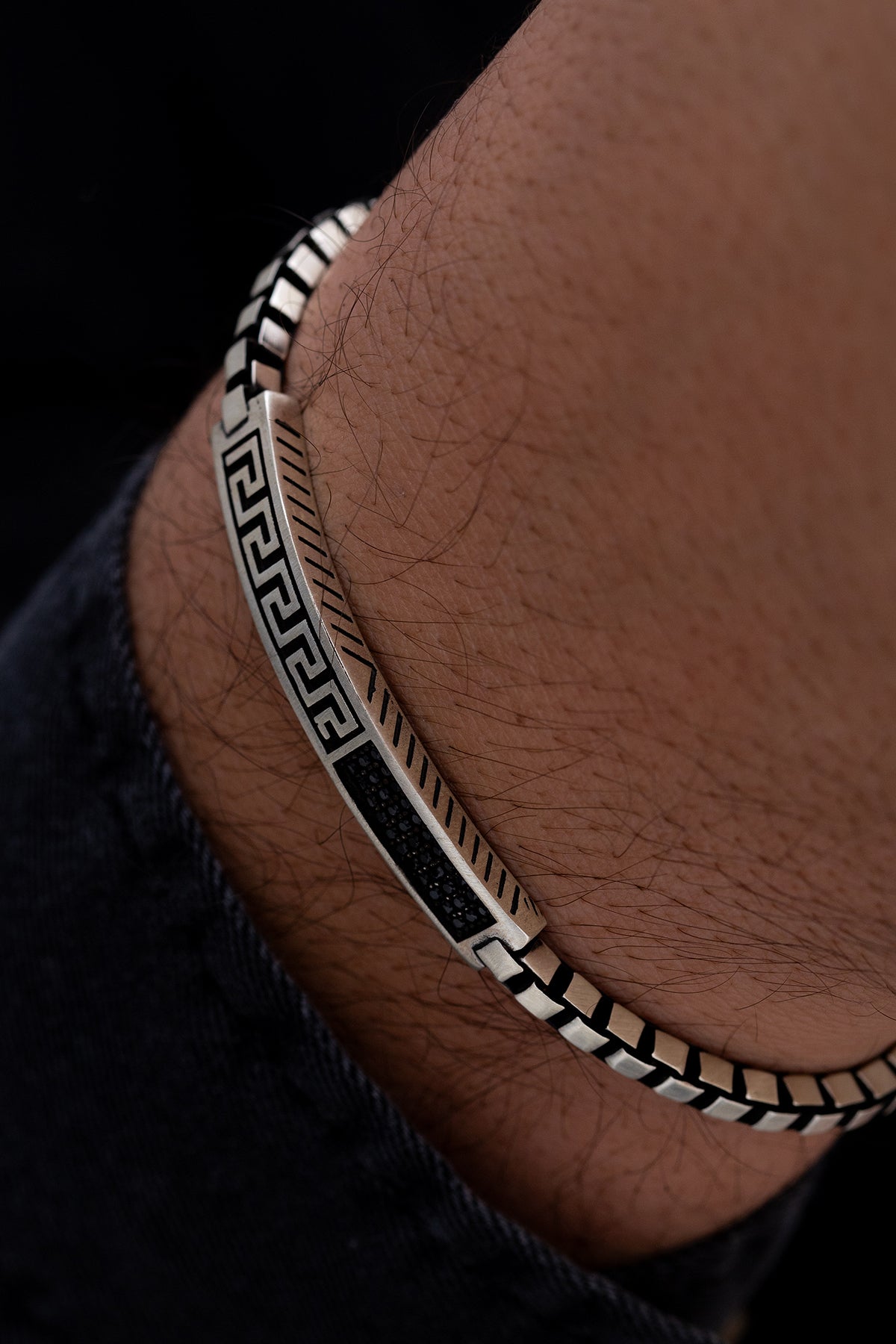 Sterling Silver Bracelet | Greek Motif