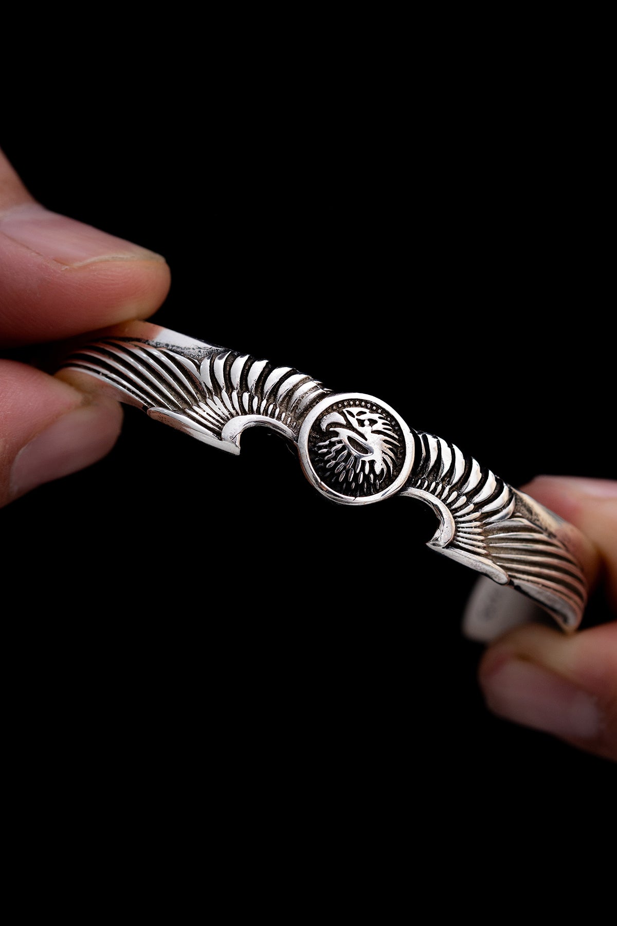 Sterling Silver Cuff Bracelet | Eagle