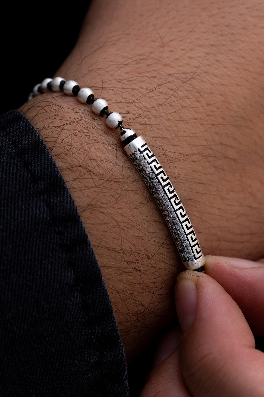 Sterling Silver Bracelet | Omega Barrel